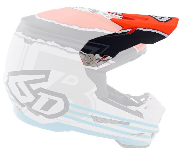 6D ATR-2 Danger Boy Visir, Mat Orange