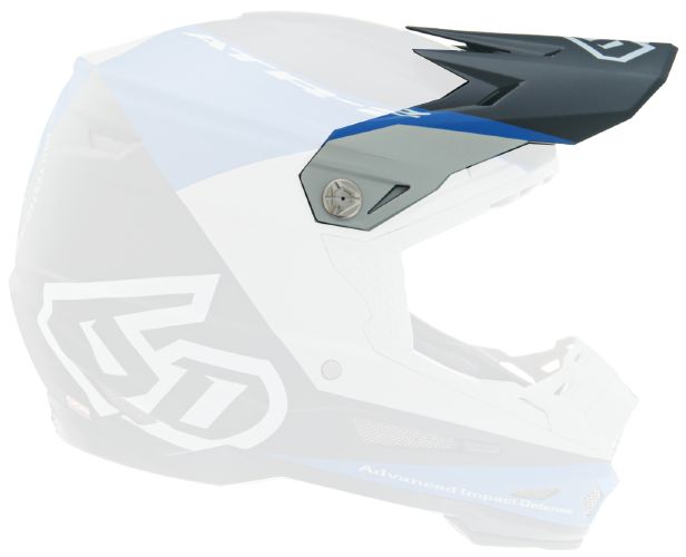 6D ATR-2 Quadrant Visir, Blå/Sort/Grå
