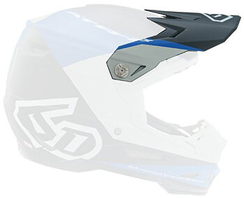 6D ATR-2 Quadrant Visir, Blå/Svart/Grå