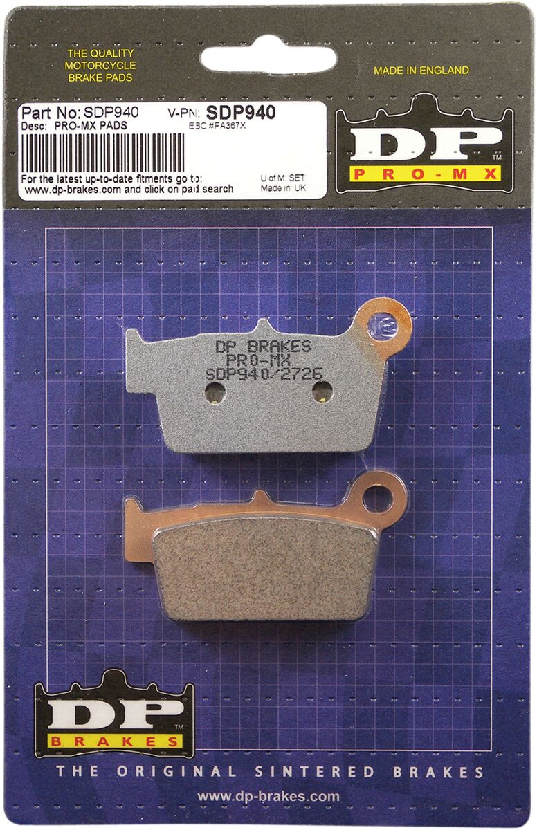DP Brakes SDP Pro-MX Sintered Brake Pads