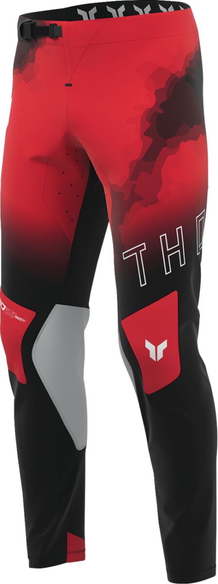 THOR Sportmode Carbon Pants Svart/ Grå/ Röd - 3