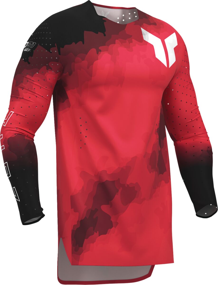THOR Sportmode Carbon Jersey Sort/ Rød