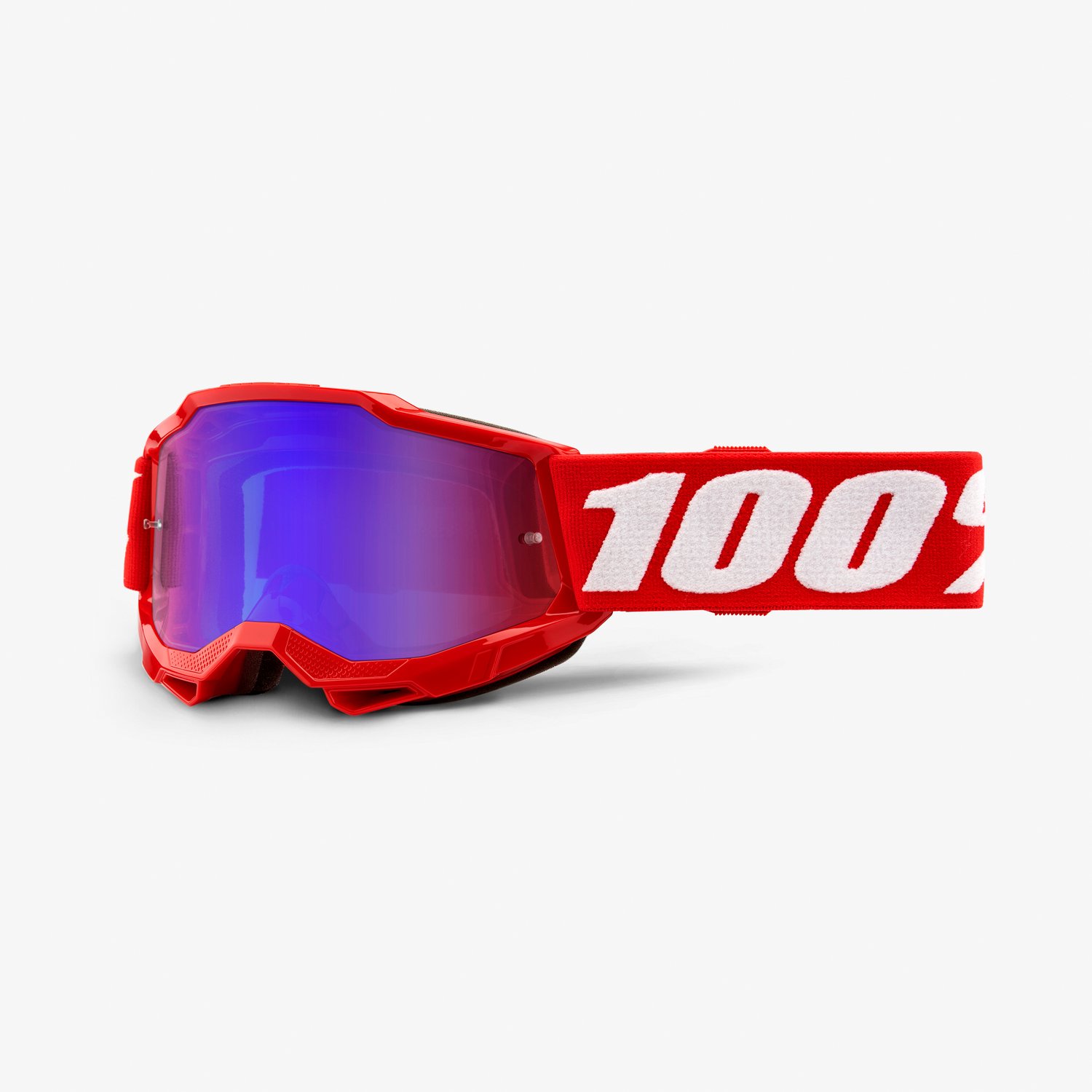 100% Youth Accuri 2 Neon Red Ajolasit, Punainen/Sininen/Peili