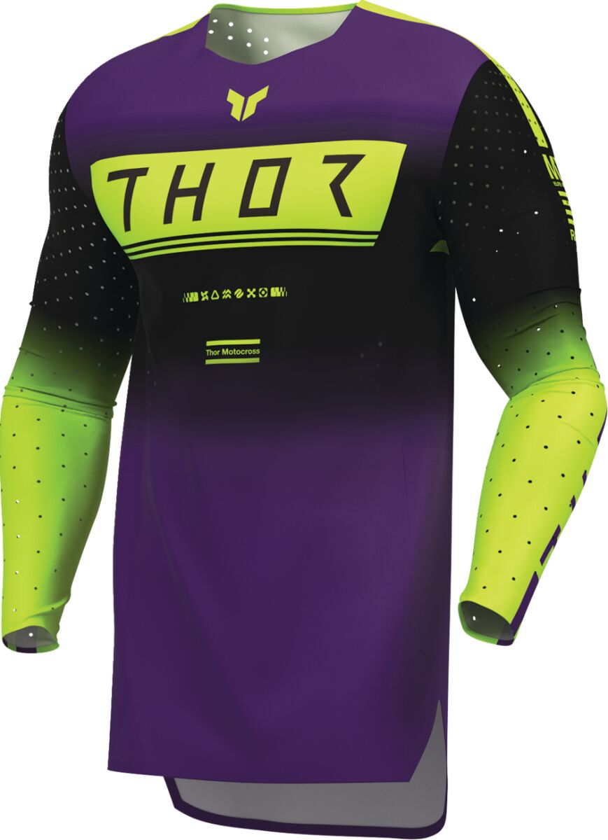 THOR Sportmode Geo Jersey Musta/ Violetti/ Keltainen - 2