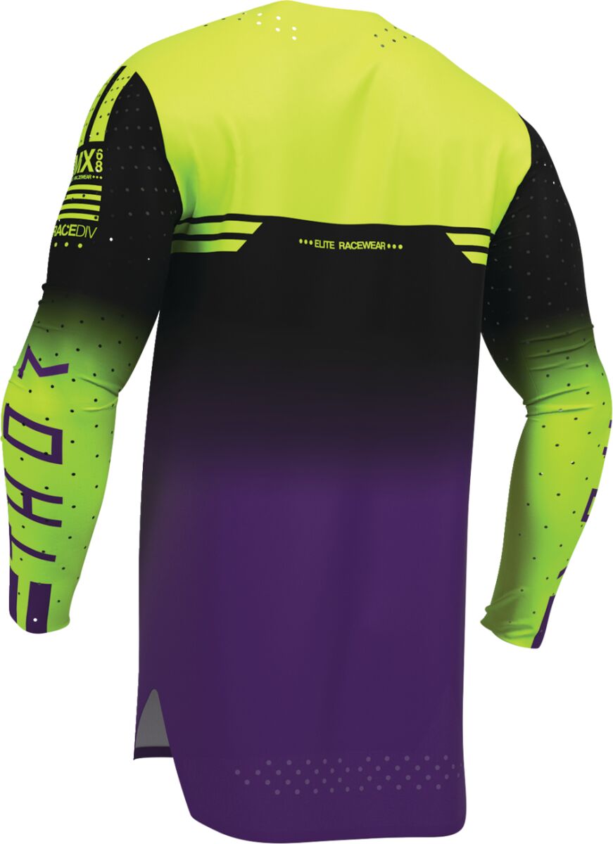 THOR Sportmode Geo Jersey Musta/ Violetti/ Keltainen - 4