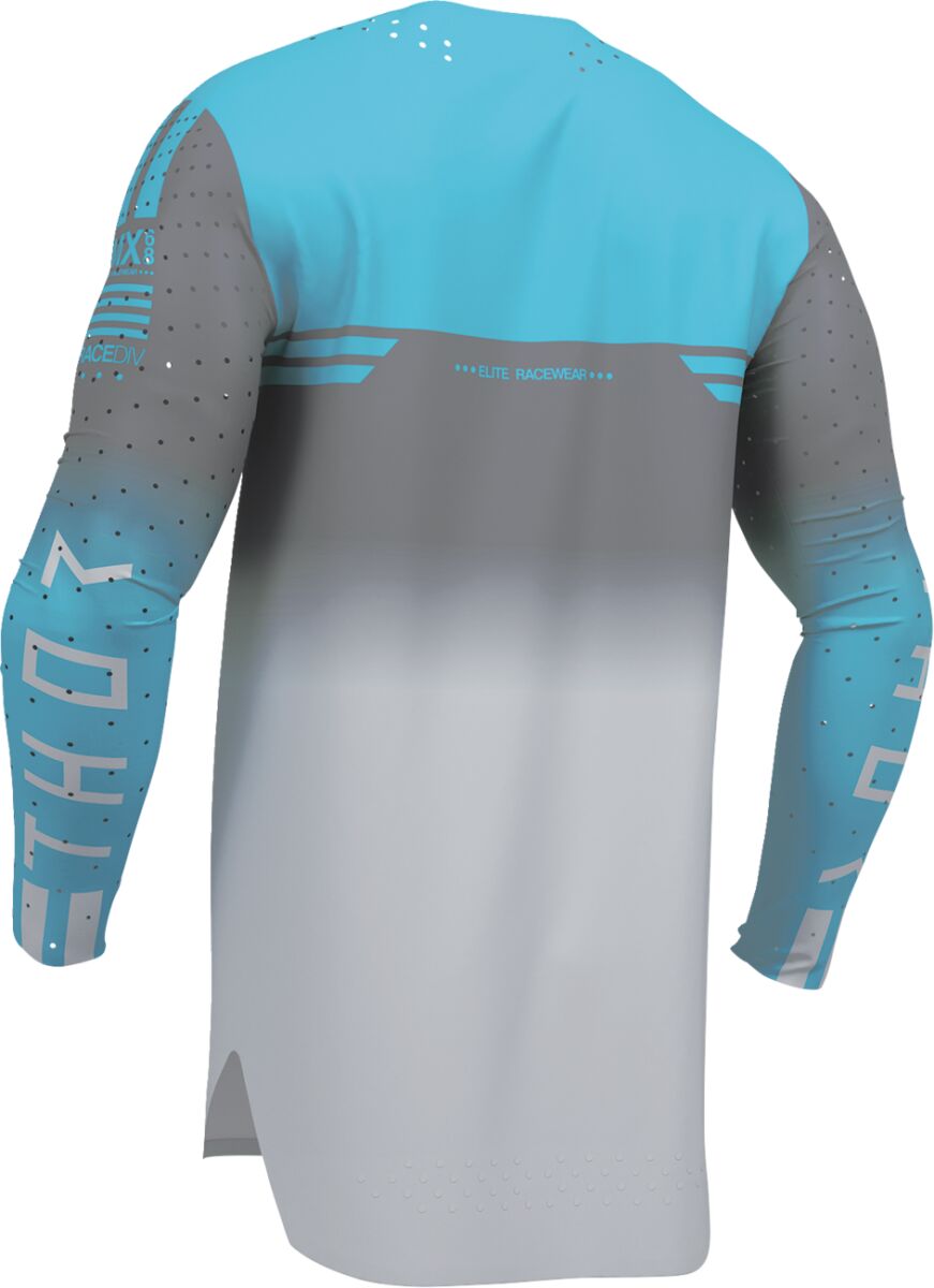 THOR Sportmode Geo Jersey Aqua/ Charcoal/ Grå - 6