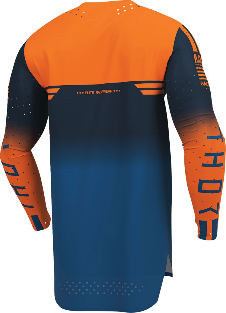 THOR Sportmode Geo Jersey Blue/ Midnight Blue/ Orange - 7
