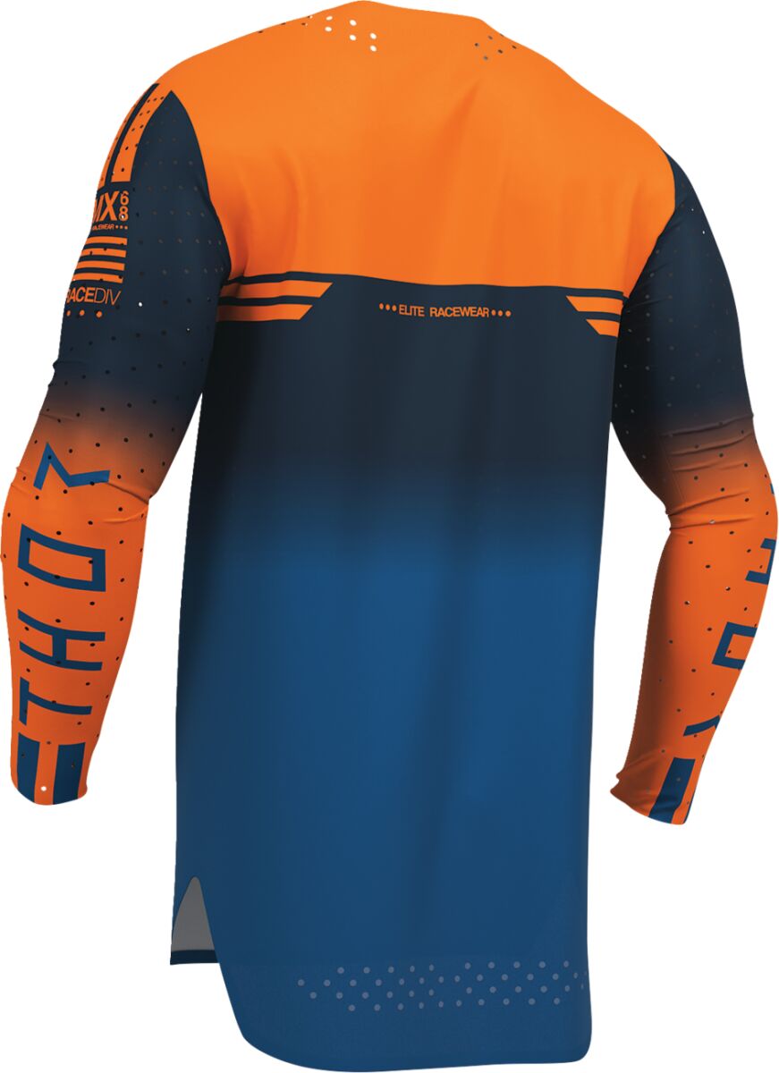 THOR Sportmode Geo Jersey Blue/ Midnight Blue/ Orange - 6