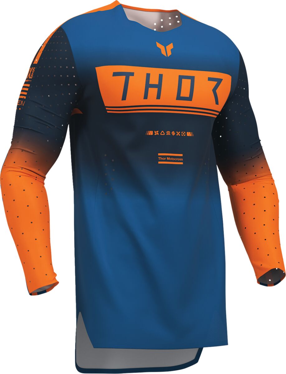 THOR Sportmode Geo Jersey Blue/ Midnight Blue/ Orange