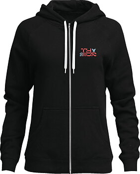 Felpa Vantage con zip donna THOR Nero