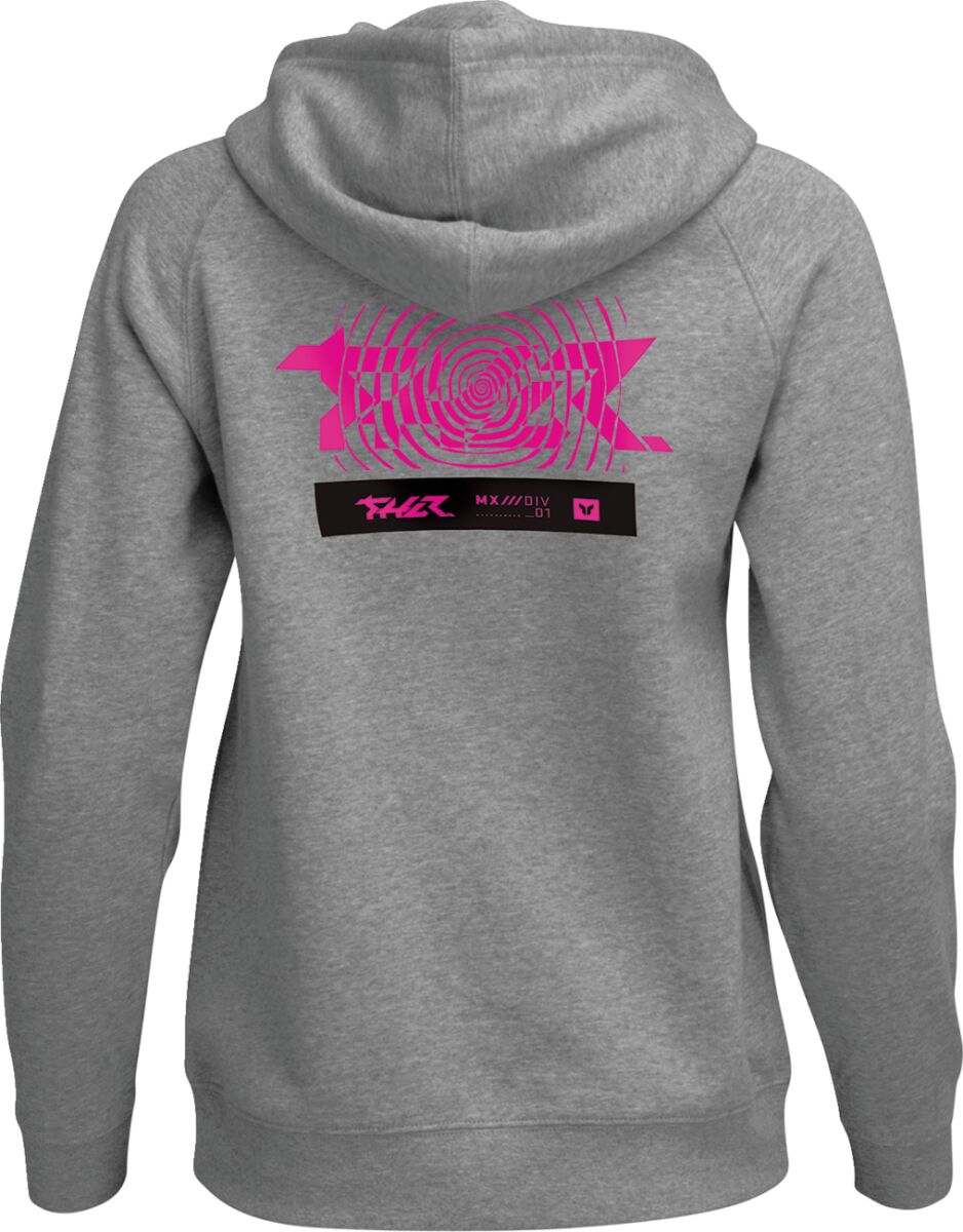 Felpa Mind Control con cappuccio donna THOR Heather Gray - 2