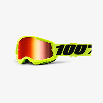 100% Youth Strata 2 Fluo Yellow Ajolasit, Punainen/Peili