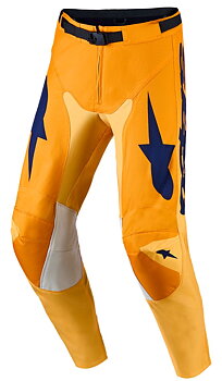 Alpinestars Racer Amber Crossihousut Sininen/ Kulta/ Oranssi