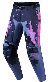 Alpinestars Racer Lone Crossihousut Camo/ Sininen/ Harmaa/ Violetti