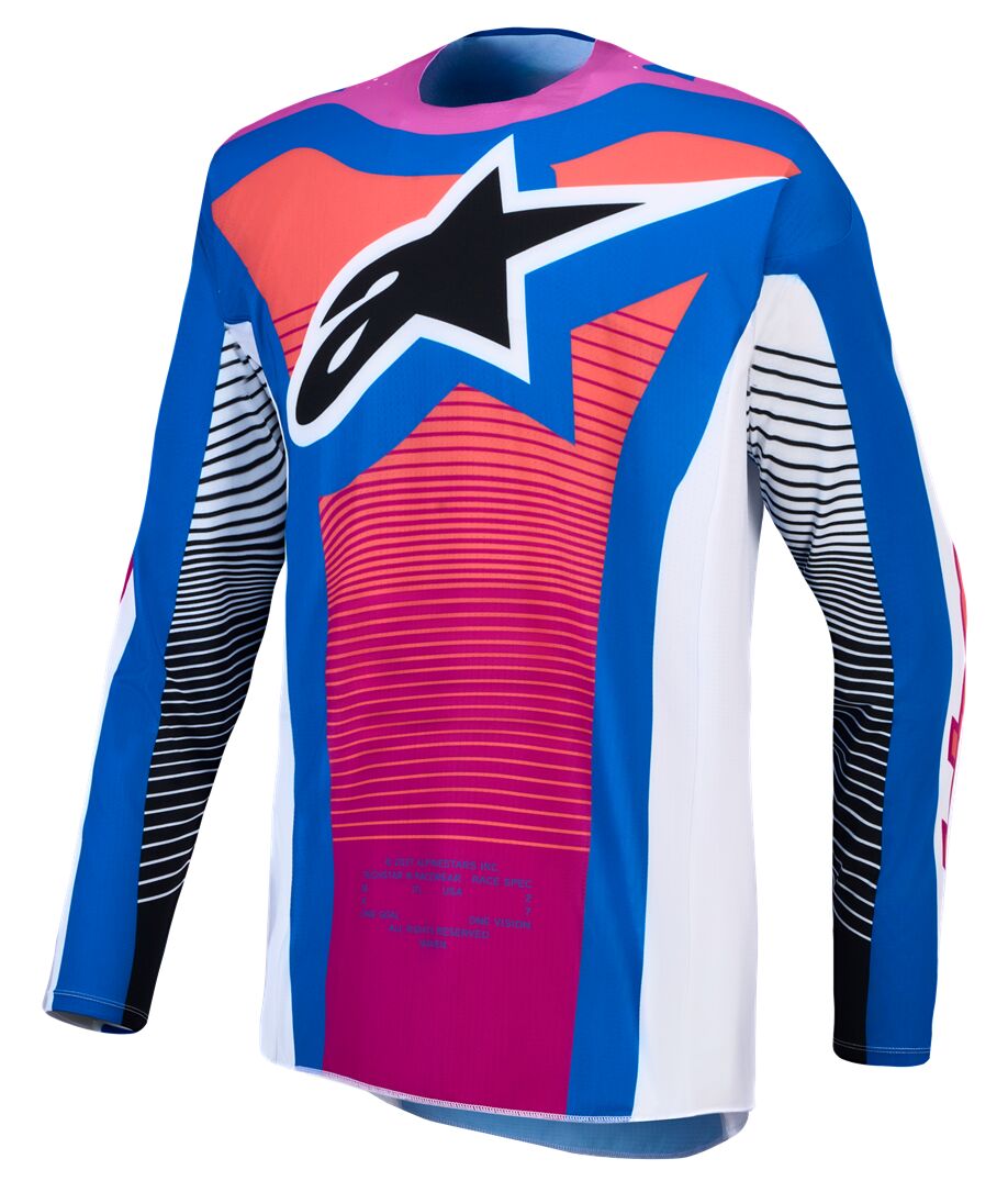 Alpinestars Techstar Maven Crosströja Blå/ Rosa/ Vit