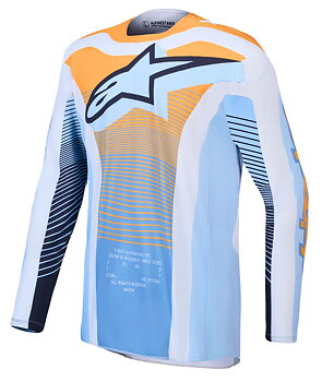 Alpinestars Techstar Maven Crosströja Blå/ Vit/ Gul