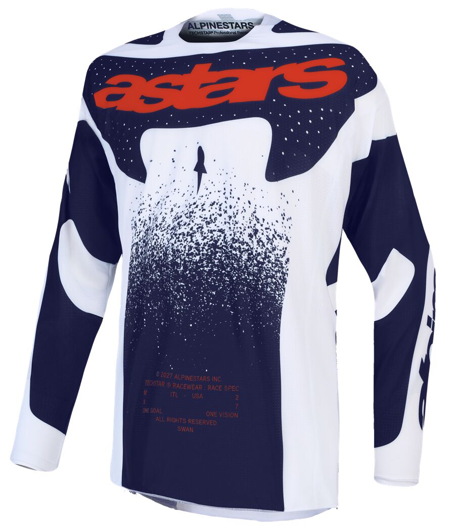 Alpinestars Techstar Swan Crosströja  Grå/  Lilac/ Röd