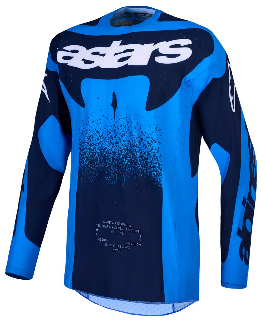 Alpinestars Techstar Swan Crosstrøje Blå/ Blå/ Hvid