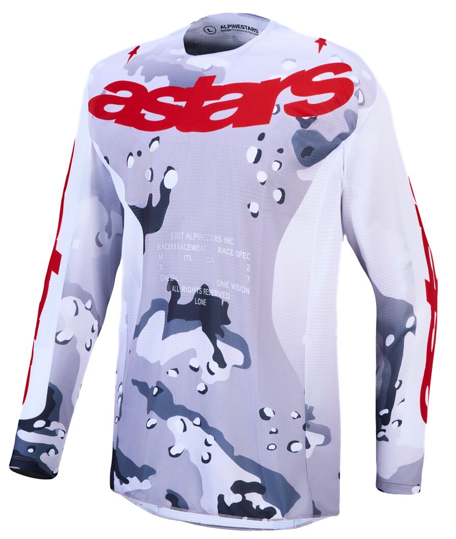 Alpinestars Racer Air Lone Crosströja Camo/ Grå/ Röd/ Vit