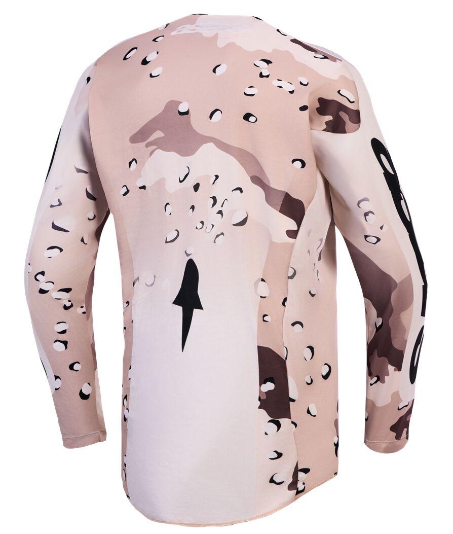 Alpinestars Racer Lone Crosstrøje Sort/ Brun/ Camo/ Off-White/ Brun/ Hvid - 2