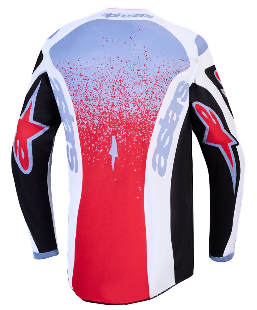 Alpinestars Fluid Drag Crosstrøje Sort/ Blå/ Rød/ Hvid - 2