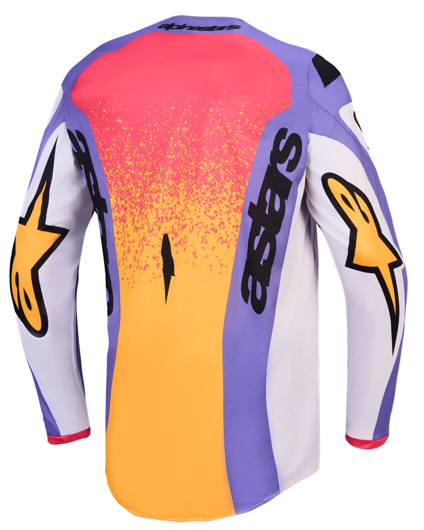 Alpinestars Fluid Drag Crosstrøje Coral/ Guld/ Blå/ Hvid - 2