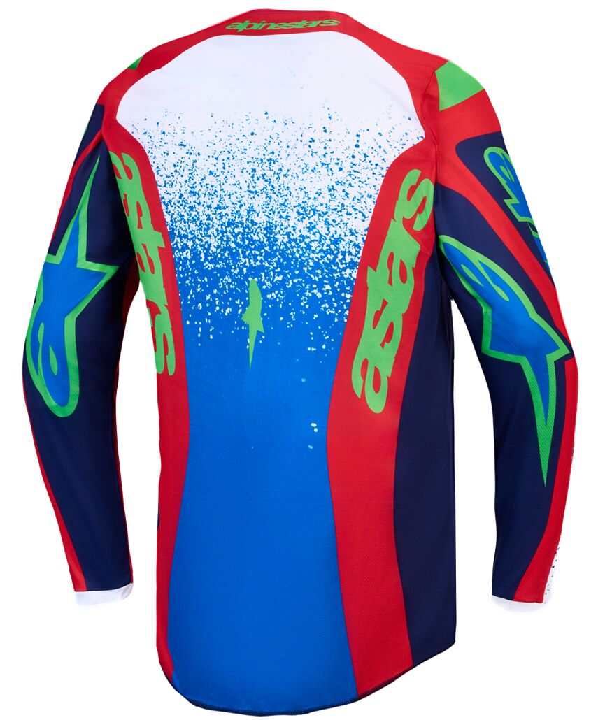 Alpinestars Fluid Drag Crosströja Blå/ Hi-Vis Grön/ Blå/ Röd/ Vit - 2