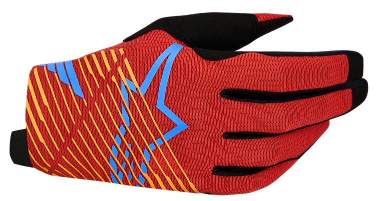 Alpinestars Radar Pro Crosshandskar Svart/ Cyan/ Röd