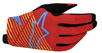 Alpinestars Radar Pro Crosshandschoene Zwart/ Cyan/ Rood