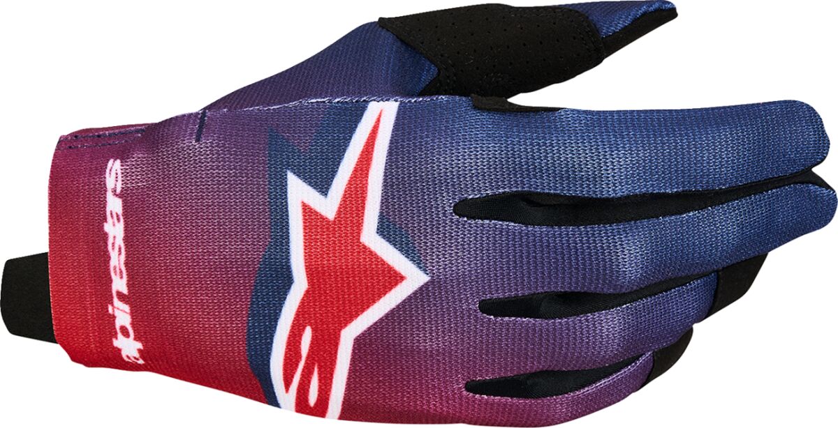 Alpinestars Radar Crosshandskar Svart/ Deep Blue/ Röd