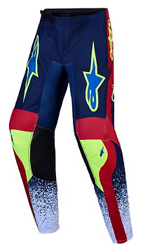 Pantaloni Youth Fluid Drag Alpinestars Blu/ Hi-Vis Verde/ Blu/ Rosso/ Bianco
