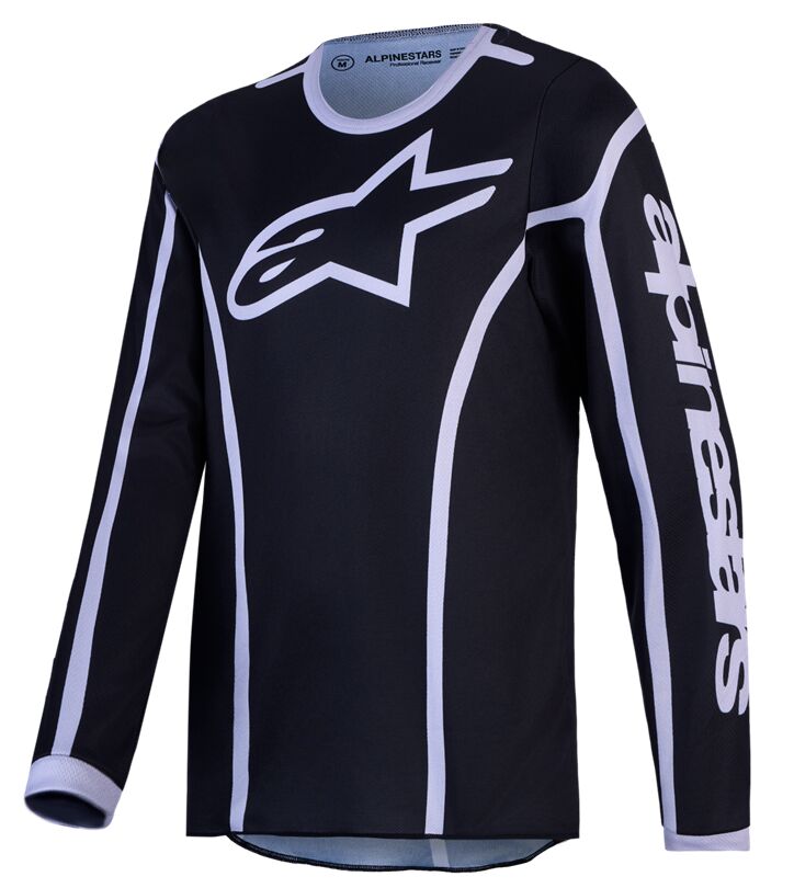 Alpinestars Youth Fluid Apex v2 Crosströja Svart/ Silver