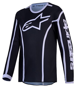 Maglia Youth Fluid Apex v2 Alpinestars Nero/ Argento