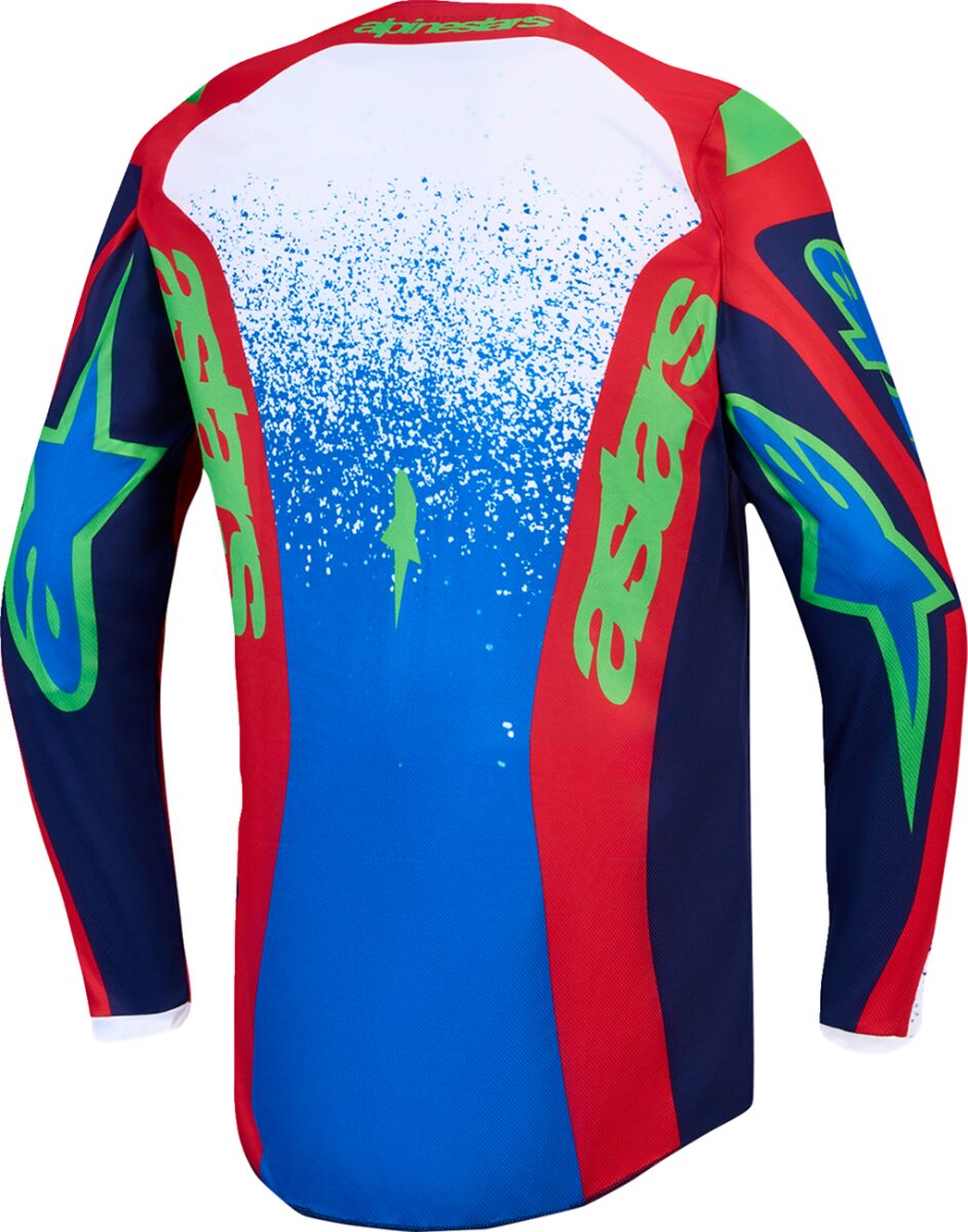 Alpinestars Youth Fluid Drag Crosströja Blå/ Blå/ Röd/ Vit - 2