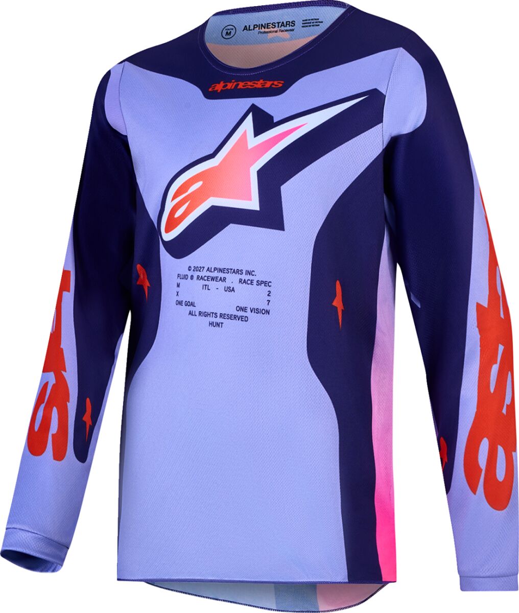 Alpinestars Youth Fluid Hunt Crosströja Rosa/ Lila