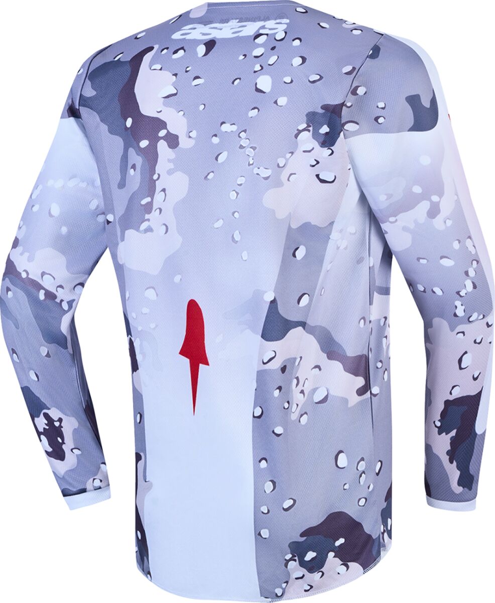 Alpinestars Youth Fluid Lone Crosströja Camo/ Röd/ Vit - 2