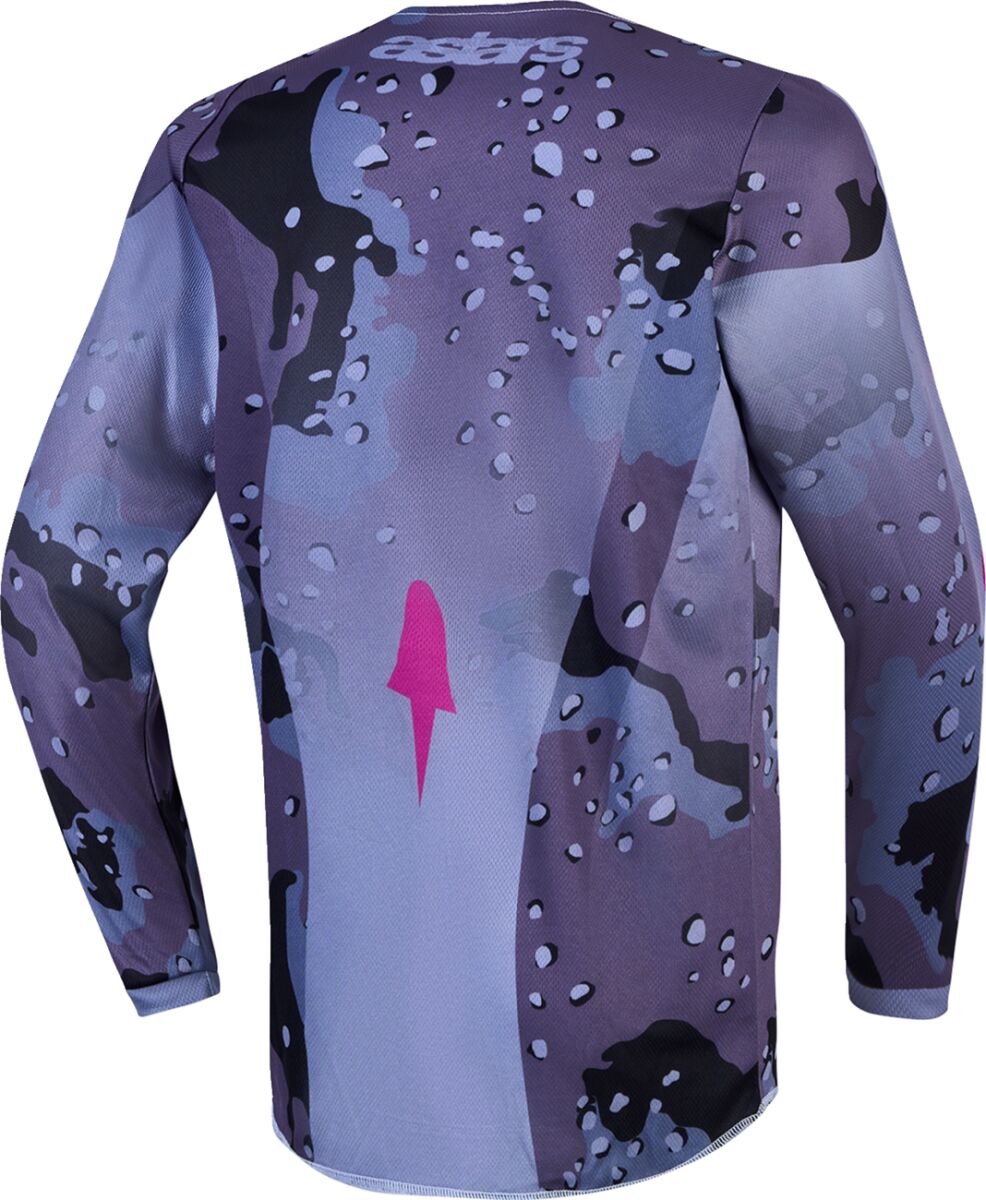 Alpinestars Youth Fluid Lone Crosströja Camo/ Grå/ Lila - 2