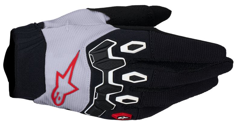 Alpinestars Youth Full Bore V2 Handschuhe Schwarz/  Lilac/ Rot/ Wieß