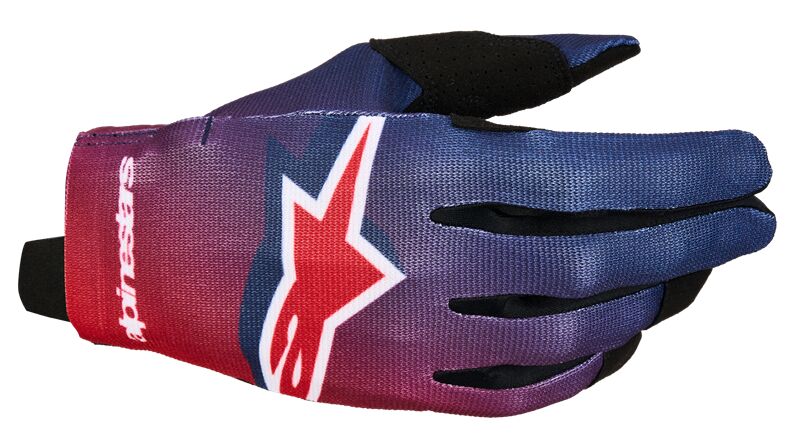 Alpinestars Youth Radar Crosshandskar Svart/ Blå/ Röd