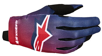 Alpinestars Youth Radar Crosshansker Svart/ Blå/ Rød