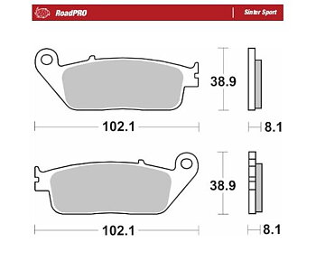RoadPRO Sinter Scooter Moto-Master