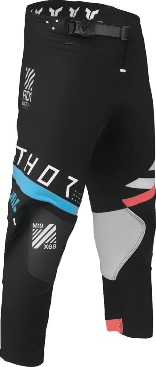 THOR Youth Sportmode Synth Crossbukser Sort/ Coral/ Grå/ Turkis/ Hvid - 3