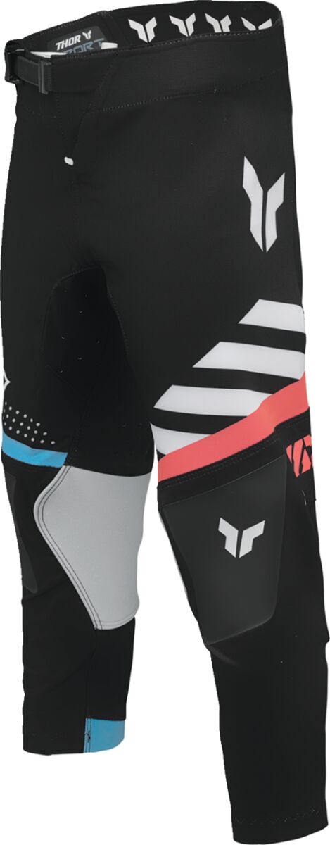 THOR Youth Sportmode Synth Crossbukser Sort/ Coral/ Grå/ Turkis/ Hvid