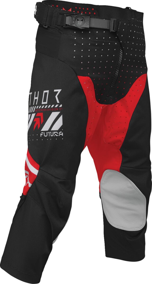 THOR Launchmode Futura Jugendhose Schwarz/ Grau/ Rot/ Wieß - 3