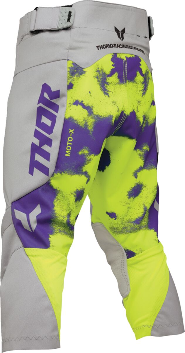 THOR Youth Launchmode Bleach Crossbukser Acid Yellow/ Grå/ Lilla - 2