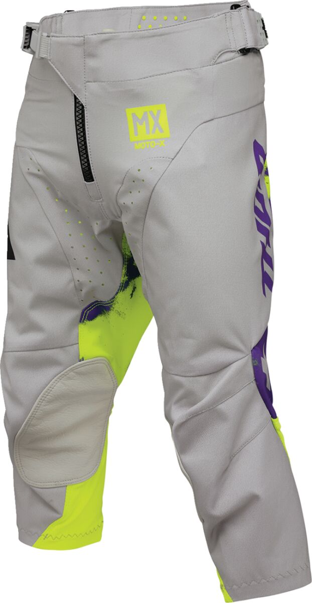 THOR Youth Launchmode Bleach Crossbukser Acid Yellow/ Grå/ Lilla