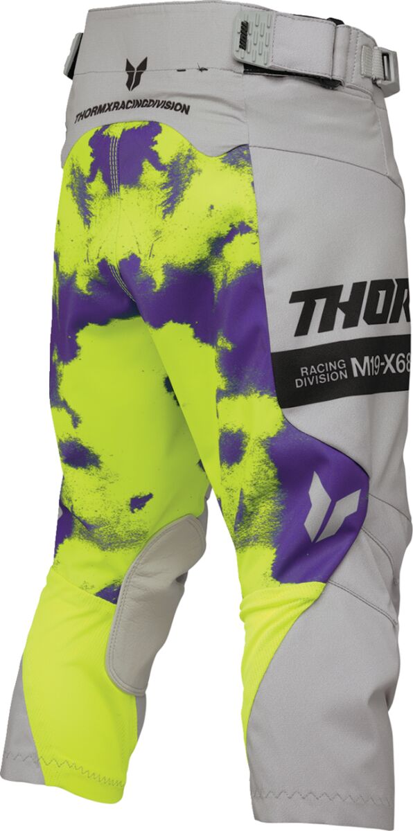 THOR Youth Launchmode Bleach Crossbukser Acid Yellow/ Grå/ Lilla - 4