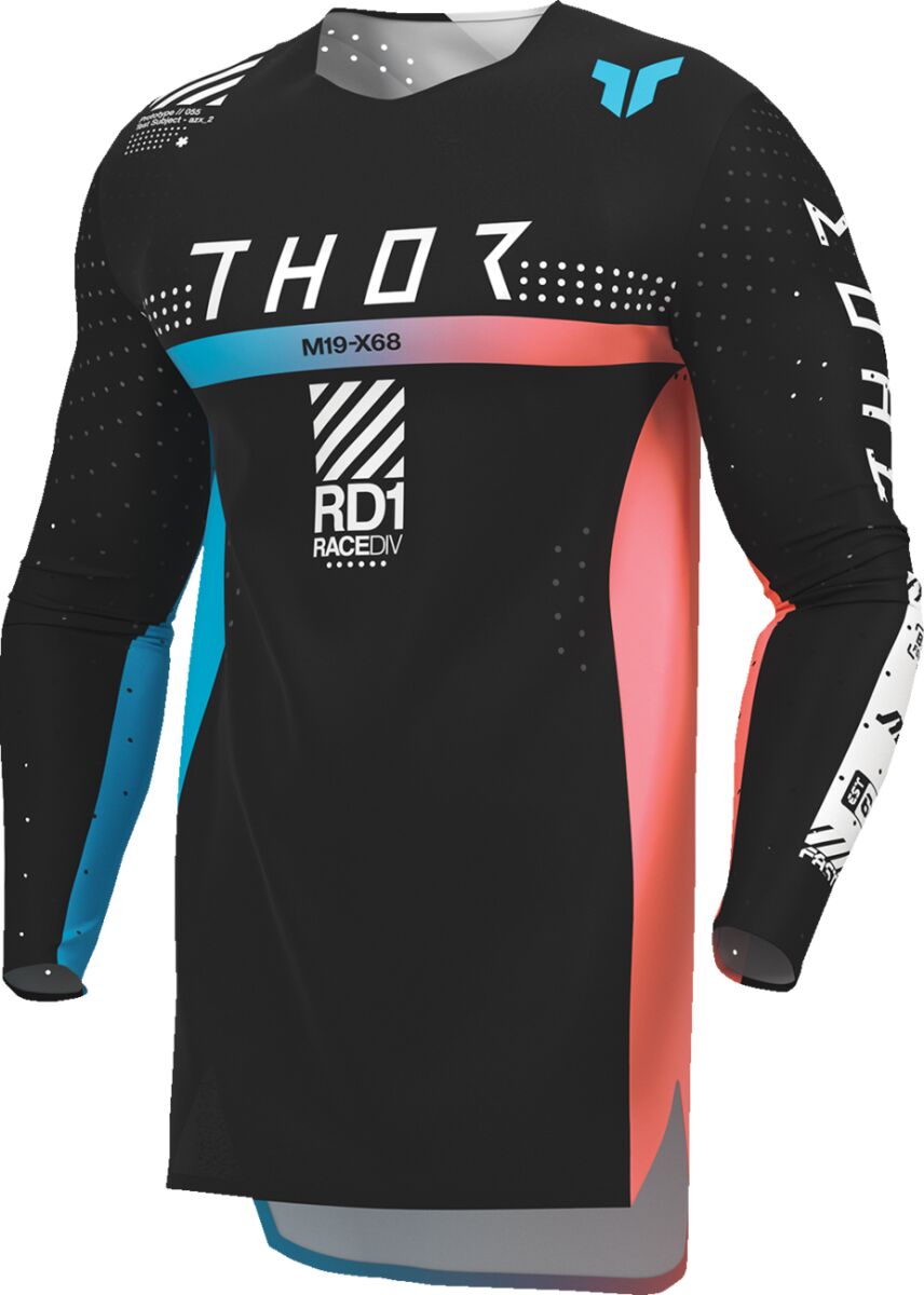 THOR Youth Sportmode Synth Crossipaita Musta/ Coral/ Turkoosi/ Valkoinen - 3