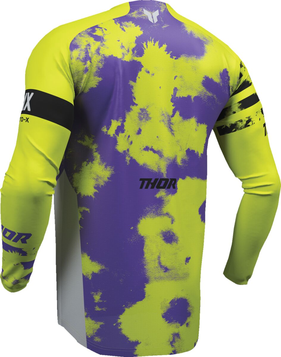 THOR Youth Launchmode Bleach Crosstrøje Acid/ Sort/ Grå/ Lilla - 4