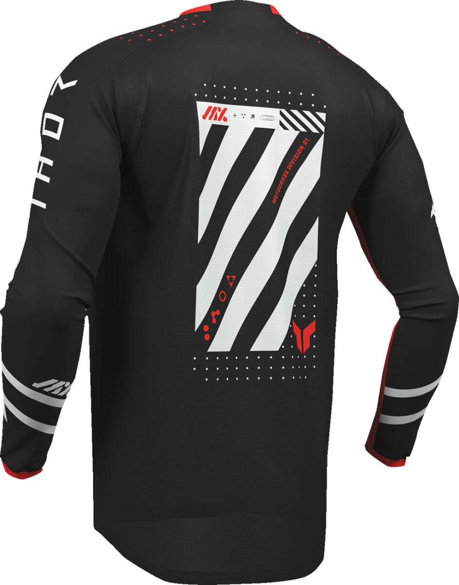 THOR Youth Launchmode Futura Crosstrøje Sort/ Rød/ Hvid - 4